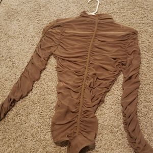 Fashionnova ruched top, ruched bodysuit